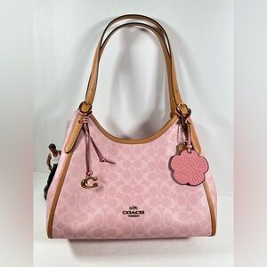 NWT!COACH Erin Shoulder Bag In Signature Canvas With Charms